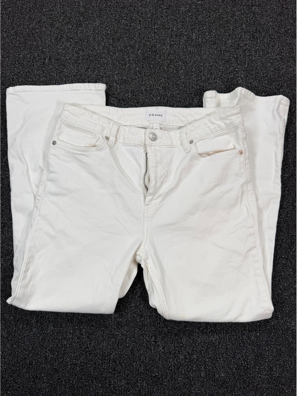 Frame White Flared Jeans Size 29